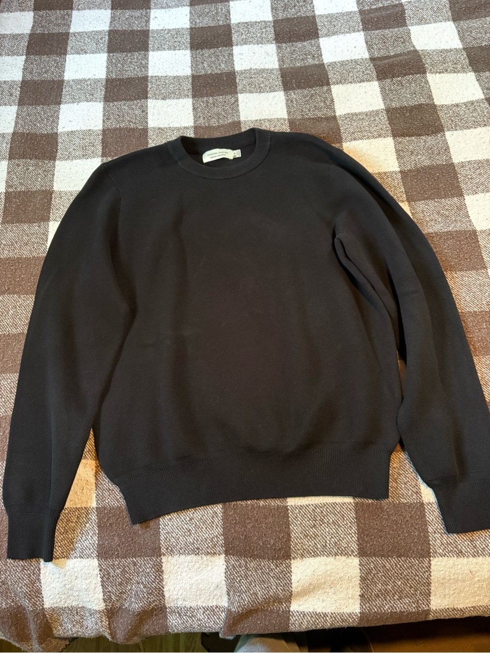 Casual Friday Black Crewneck Men's Sweater